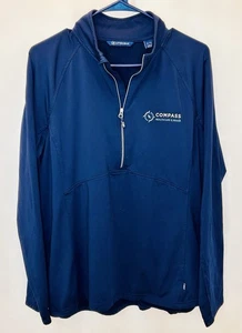 Cutter & Buck Traverse Stretch Eco 1/4 Zip Womens Pullover /$129 New / Navy / XL - Picture 1 of 9