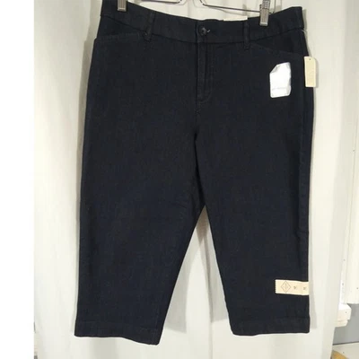 Pantalones capri de tiro medio para mujer St. John's Bay talla 12 nuevos  Foto 1 de 4