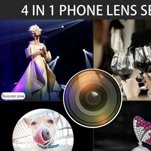 High Power 28x HD Phone Telephoto Lens Cell Phone Camera Lens Kit 198° Ultra DB - Zdjęcie 1 z 12