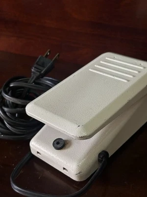 Sewing Machine Foot Pedal 3-Prong Black YDK Model YC-50 819J - UNTESTED - Image 1 of 4