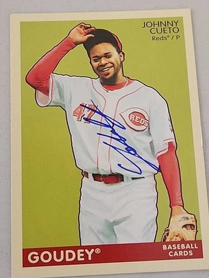 Johnny Cueto Signed 2009 Upper Deck Goudey  #53 - Image 1 of 2