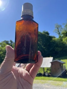 vintage HORNER'S Medicine bottle with Tin cap - Picture 1 of 5