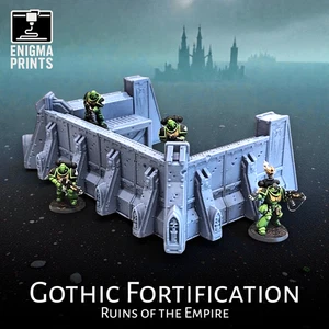 Gothic Fortification - 28mm 3D Printed Gothic Terrain | Ruins of the Empire - Bild 1 von 7
