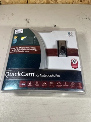 Logitech QuickCam For Notebooks Pro 1.3MP USB Webcam Sealed NIB Vintage - Image 1 of 3