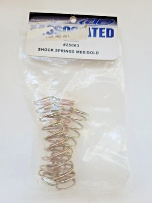 Team Associated #25063 Gold Shock Springs Medium 5.1lb/in Fits MGT/4.8/8.0 Rival - Image 1 of 4