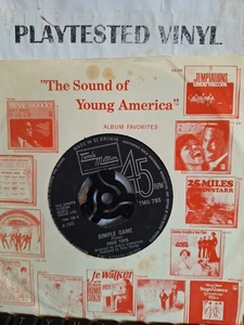 FOUR TOPS SIMPLE GAME SOUL TAMLA MOTOWN UK VG++ 7" 45 VINYL SINGLE RECORD - Imagen 1 de 4