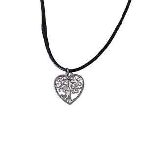 Tree Of Life Pendant Necklace. Cord 18" UK Stock. Handmade - Picture 1 of 3