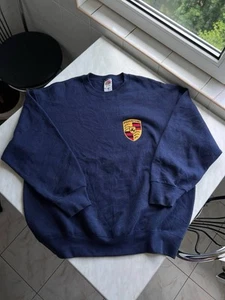 Vintage Porsche 911 Embroidered Logo Sweatshirt Adult Sz XL Racing Crewneck 90s - Picture 1 of 9