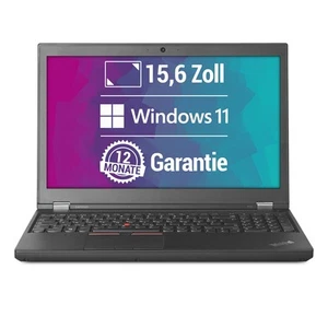 Lenovo ThinkPad P50 4K Core i7-6820HQ 4x2,7GHz 16GB 512GB SSD NVQ M2000M W11P64 - Bild 1 von 3