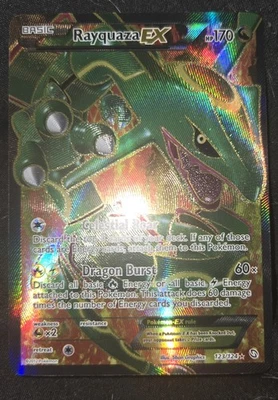 Pokemon Tcg Rayquaza EX (123 Full Art) 123/124 Dragons Exalted Holo Very Nice! - Image 1 of 2