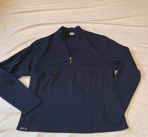 arista equestrian xl Navy blue long sleeve riding shirt - Picture 1 of 8