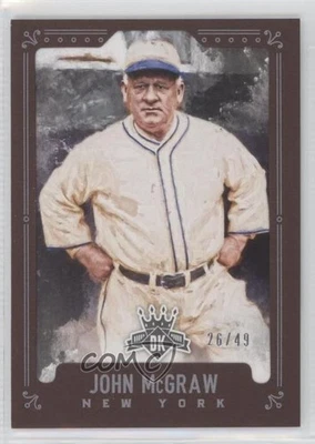 2017 Panini Diamond Kings Brown Framed /49 John McGraw #48 HOF - Image 1 of 2