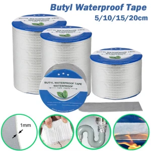 Cinta Adhesiva Impermeable Fuerte Butyl Seal Goma Cinta de Lámina de Aluminio 50-200mm*5m - Imagen 1 de 14