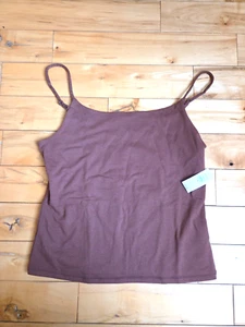 Gap Close Knit Cropped Cami Root Brown Womens Size Medium NWT - Picture 1 of 6