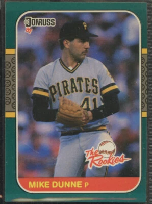 1987 Donruss The Rookies #38 Mike Dunne Pittsburgh Pirates - Image 1 of 2