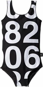 Nununu Infant's Numbered One-Piece Swimsuit in Black L68916 Size 3/4 Years - Picture 1 of 2