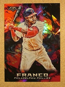 2018 TOPPS FIRE #55 MAIKEL FRANCO MAGENTA PARALLEL PHILADELPHIA PHILLIES 13/25