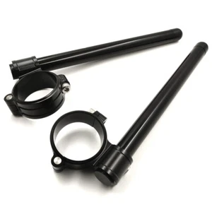 HongK Black CNC 55mm Clip-ons Handlebar Riser Handle Bar CBR954RR S1000RR - Picture 1 of 8