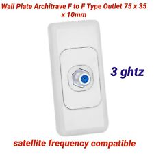 TV Antenna Wall Plate AV Dual Hole With Cable Tidy 05mm Wp62 Matchmaster X2