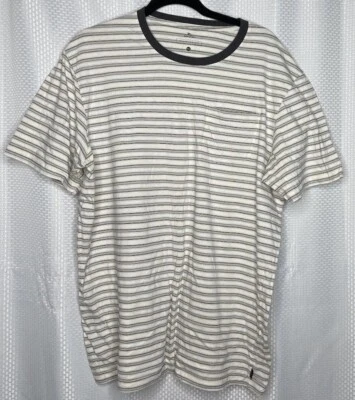 CAMISETA RIP CURL HOMBRE CUELLO REDONDO MANGA CORTA CORTE ESTÁNDAR MARFIL RAYAS TALLA XXL Foto 1 de 4