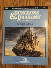 M3 TWILIGHT CALLING 1986 Dungeons & Dragons 1st Edition Module EXC!