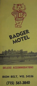 Iron Belt Wisconsin Brochure Real Estate Motels Hotels Shops Restaurants RARE G - Picture 1 of 5