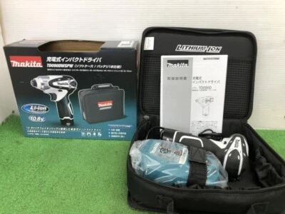 TD090DWSPW Makita 10.8V White Rechargeable Impact Driver Kit 100V Charger New JP - Image 1 of 4