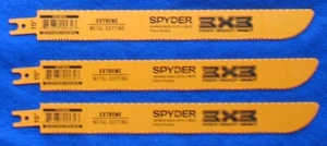¡Paquete de 3! -Hoja de sierra recíproca Spyder 10 pulgadas 10/14 y 14 TPI -3 hojas en total - Imagen 1 de 1