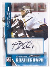 13-14 ITG Jonas Hiller Auto Between The Pipes Anaheim Ducks 2013