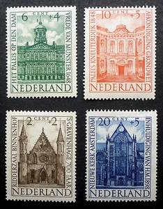 NETHERLANDS #185-8 MINT H HISTORIC BUILDINGS ENGRAVED SET  - Picture 1 of 2