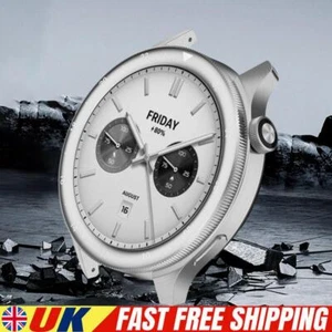 Metal Bezel Ring Tempered Glass Film for Xiaomi Watch S4/S3( Silver And White) - Zdjęcie 1 z 8