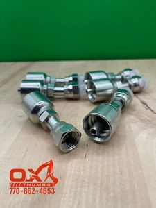 6 Stück Aftermarket Parker 43 Serie 1JS43-4-4 1/4" ORFS Innengewinde auf 1/4" Schlauch - Bild 1 von 2