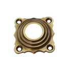 Historische Türgriff- / Drückerrosette Messing antik 15-1A