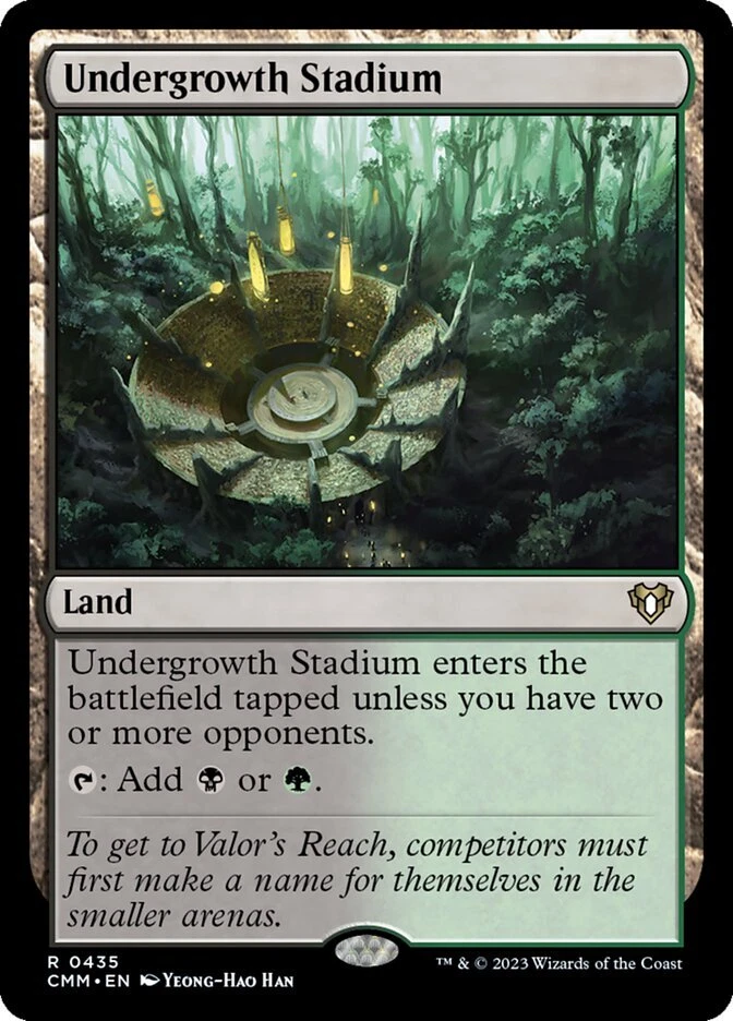 Undergrowth Stadium NM (CMR) 359 Magic The Gathering Rare Land - Image 1 of 1