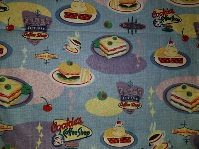 FUNDA FALSA ALMOHADA ACENTO 14" RETRO COMEDOR COSMO CAFETERÍA PASTEL GALAXY HAMBURGER  Foto 1 de 2