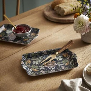 Tray - Scatter Ulster Weavers Finch & Flower Melamine Navy - Picture 1 of 3