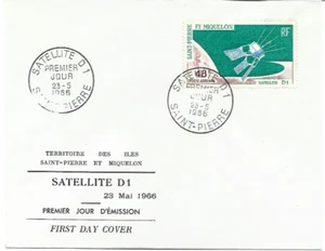 1966 ENVELOPPE PREMIER JOUR-SATELLITE D1-SAINT-PIERRE & MIQUELON - Picture 1 of 1