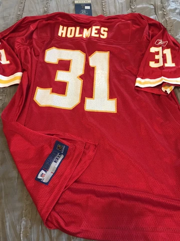 PRIEST HOLMES Kansas City CHIEFS Football REEBOK Replica Size 2XL Jersey NFL New Cover