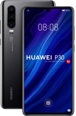 Huawei P30 Dual SIM 128 GB schwarz Smartphone Handy Ohne Vertrag Mobile Android - Bild 1 von 4