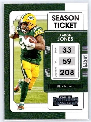 2021 Panini Contenders #36 Aaron Jones - Image 1 of 2