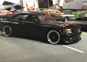 🚨 2023 Hot Wheels Mercedes-Benz 560 SEC AMG Black Custom Wheel Swap - Picture 1 of 4