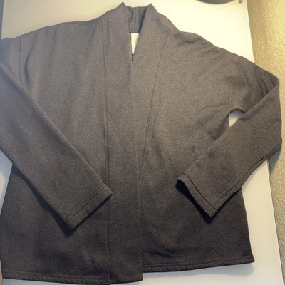 Ivivva Girls Gray Open-Front Cardigan Long Sleeve With Pockets Size 12 - Image 1 of 4