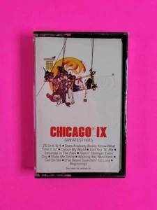 NEW SEALED Chicago IX Greatest Hits 1974–1975 Cassette Tape Vintage Rare 1975 - Imagen 1 de 4