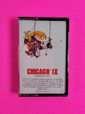NEW SEALED Chicago IX Greatest Hits 1974–1975 Cassette Tape Vintage Rare 1975 - Image 1 of 4