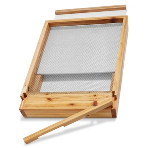 Bottom Board for Bee Hive, 100% Beeswax, Stainless Steel Mesh for 10 Frame Hive - Picture 1 of 1