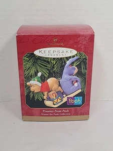 Presents from Pooh Winnie the Pooh & Eeyore Hallmark Keepsake Christmas ornament - Picture 1 of 3