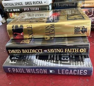 3-1st ED-HC ACTION/DETECTIVE/MYSTERY NOVELS-“LEGACY” “SAVING FAITH” “THE EXILE”! - Picture 1 of 23
