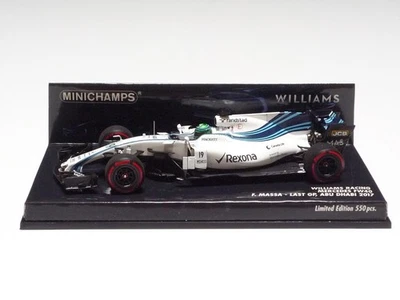 MINICHAMPS 1:43 WILLIAMS MARTINI RACING FW40 F. MASSA LAST GP ADU DHABI 2017 - Image 1 of 4