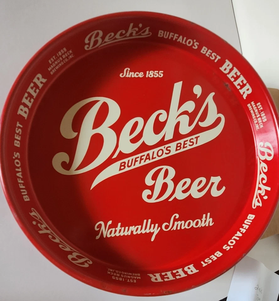 Beck's Buffalo's Best Beer Metal Beer Tray - Image 1 of 4