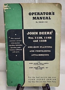 John Deere Operator's Manual Planting and Fertilizing Attachments OM-B31-1150 - Picture 1 of 5